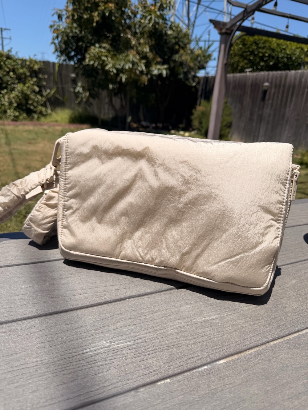 Calpak Convertible Stroller Caddy Crossbody in Oatmeal - Picture 8 of 10